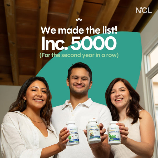 'NCL (Natural Cure Labs) made the 2026 Inc. 5000 list.'