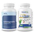 Ashwagandha & Clean L-Lysine 600mg Bundle (60ct)