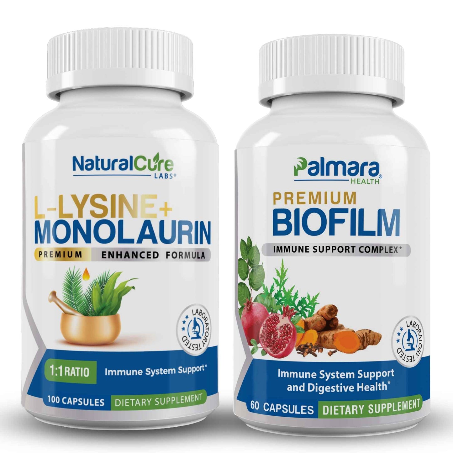 L-Lysine + Monolaurin 600mg & Biofilm Immune Complex