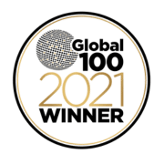 Global 100 Winner 2021: Excellence in Industry Performance Global 100 Winner 2021 logo, awarded to top-performing companies for excellence in their respective industries.
