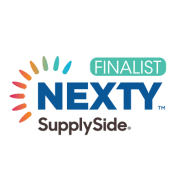 NEXTY Finalist: Recognizing Innovation in Natural Products NEXTY Finalist SupplySide logo, celebrating innovation in the natural products industry.