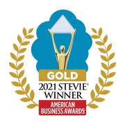 Gold Stevie Award 2021: American Business Awards for Leadership Gold Stevie Award Winner 2021 from the American Business Awards, awarded for outstanding business leadership.
