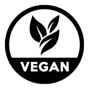 Vegan icon, indicating the product is plant-based and supports GLP-1 and carbohydrate metabolism, with no animal-derived ingredients.