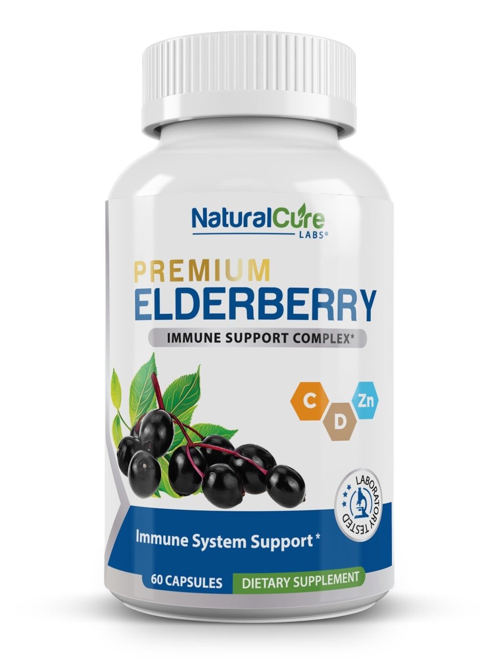 Natural Cure Premium Elderberry Immune Complex Supplement.