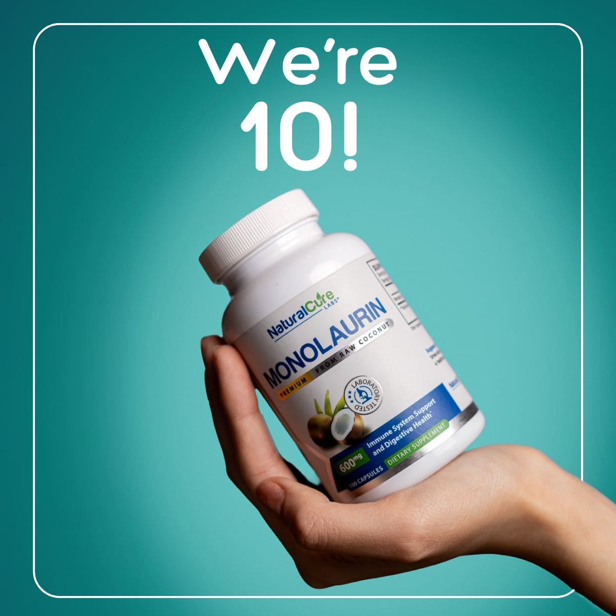 Natural Cure Labs Award Winning Monolaurin Celebrates 10 Years