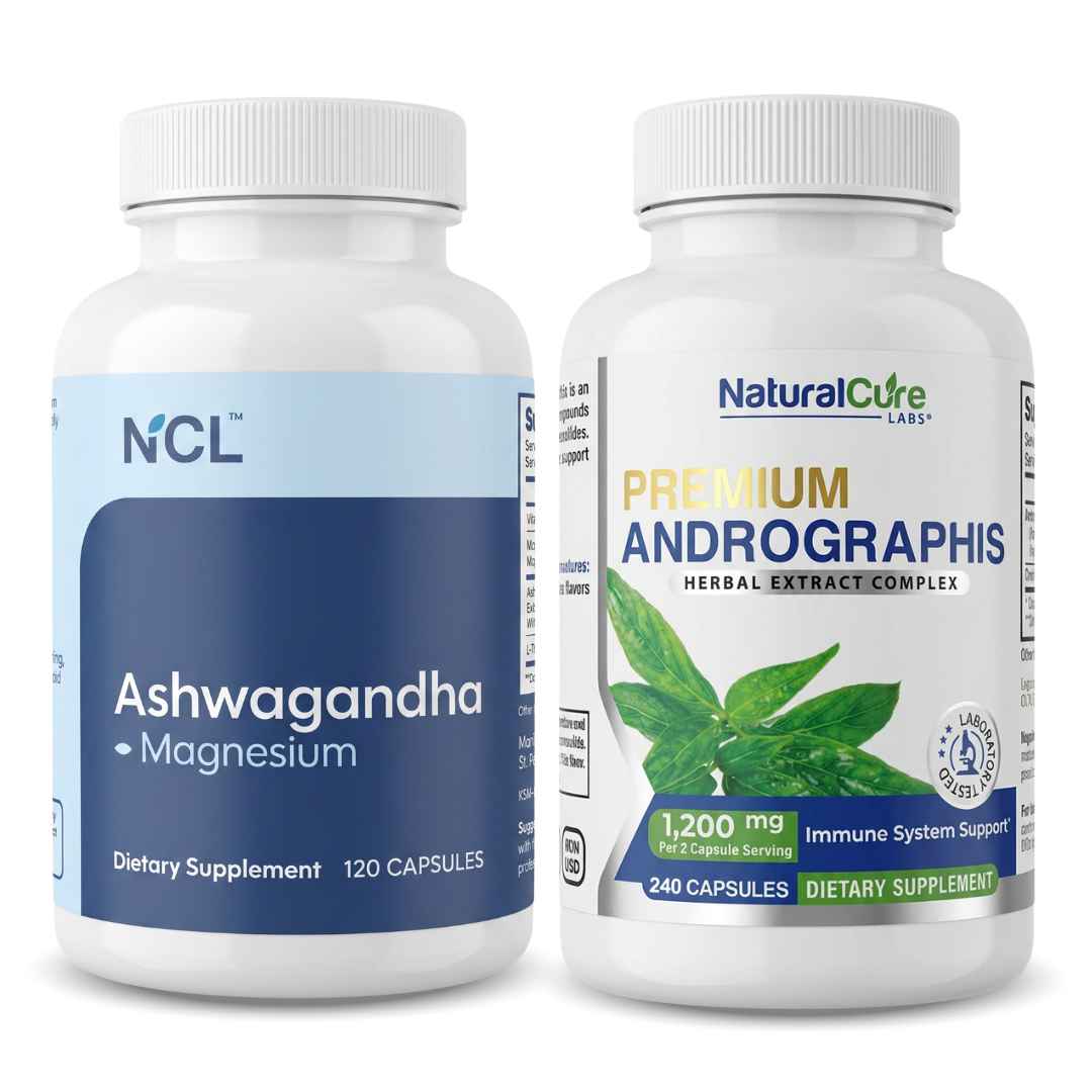 Ashwagandha & Andrographis 1200mg Bundle (120ct)