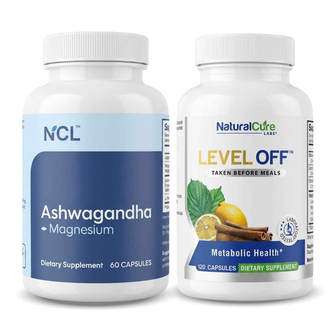 Ashwagandha & Level Off Glucose Support Bundle (60ct)