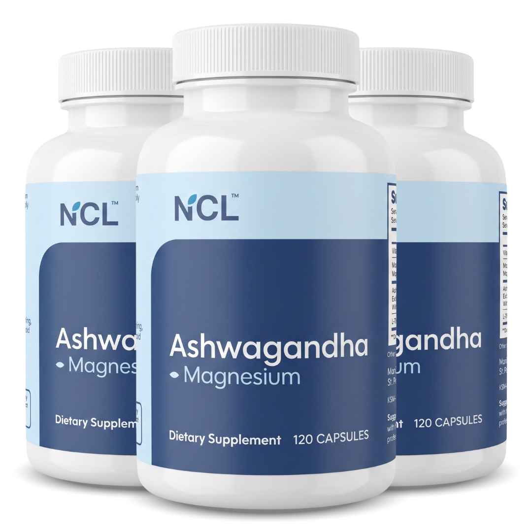Premium KSM-66 Ashwagandha with Magnesium, L-Theanine & B6 120-ct