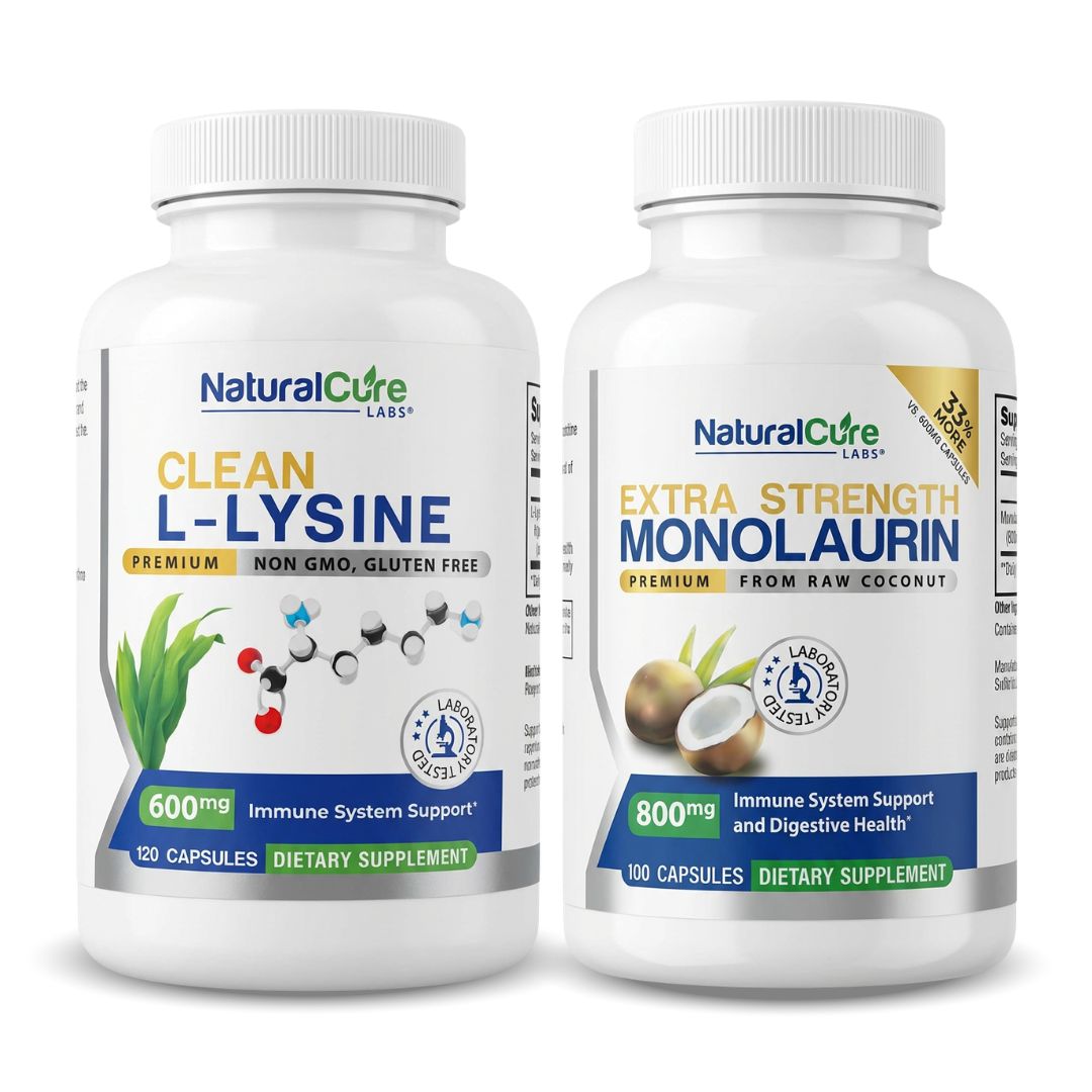 Clean L-Lysine & Extra Strength Monolaurin 800mg