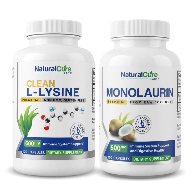 Clean L-Lysine & Premium Monolaurin 600mg