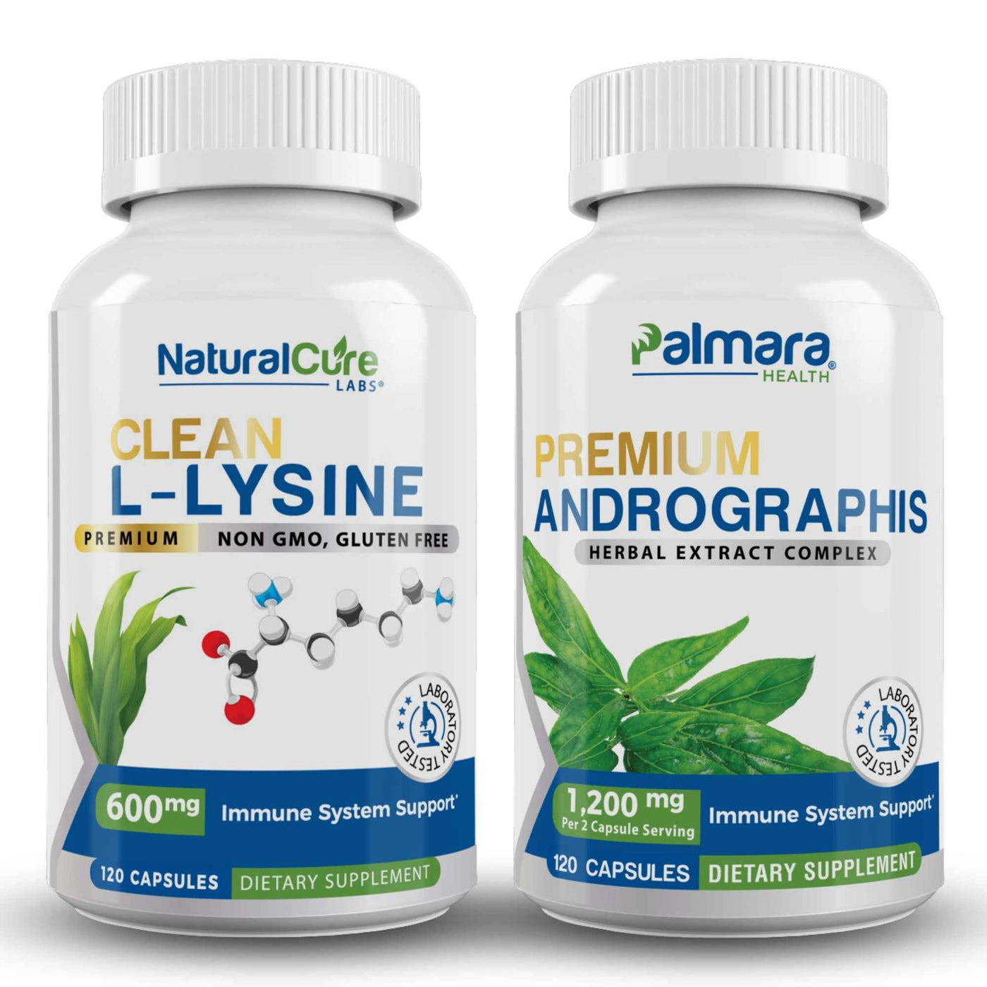 Clean L-Lysine 600mg & Premium Andrographis Extract Capsule