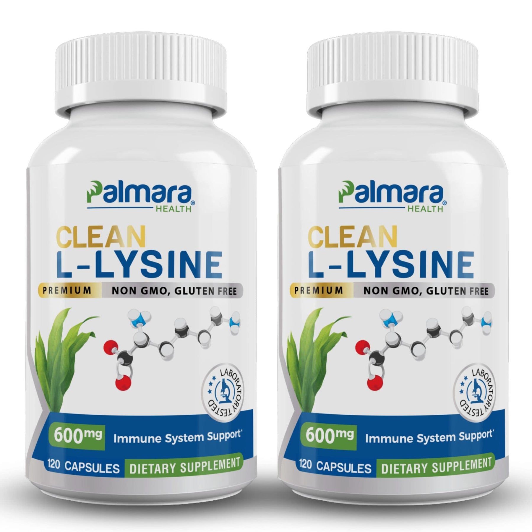 Palmara Health Clean L-Lysine Supplement  Pack Of 2.