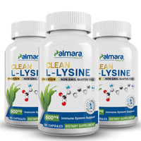 Palmara Clean L-Lysine Supplement  Pack Of 3.