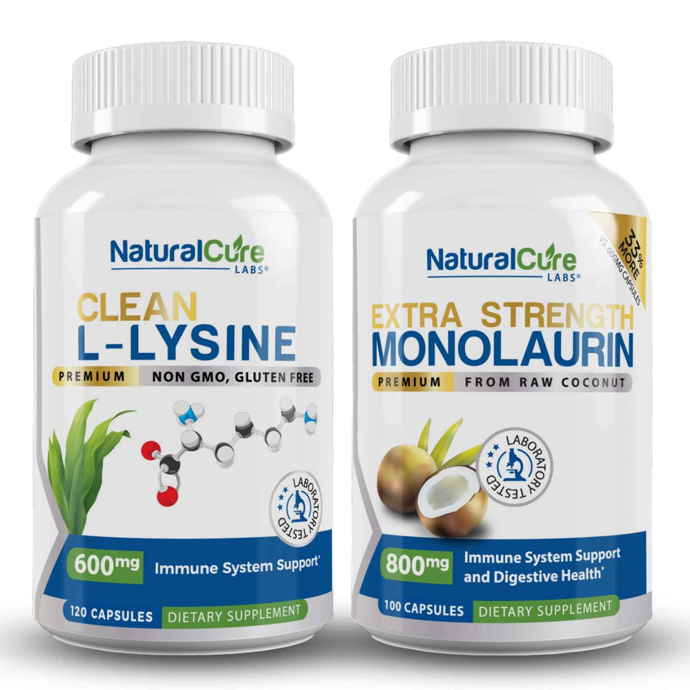 Clean L-Lysine & Extra Strength Monolaurin 800mg