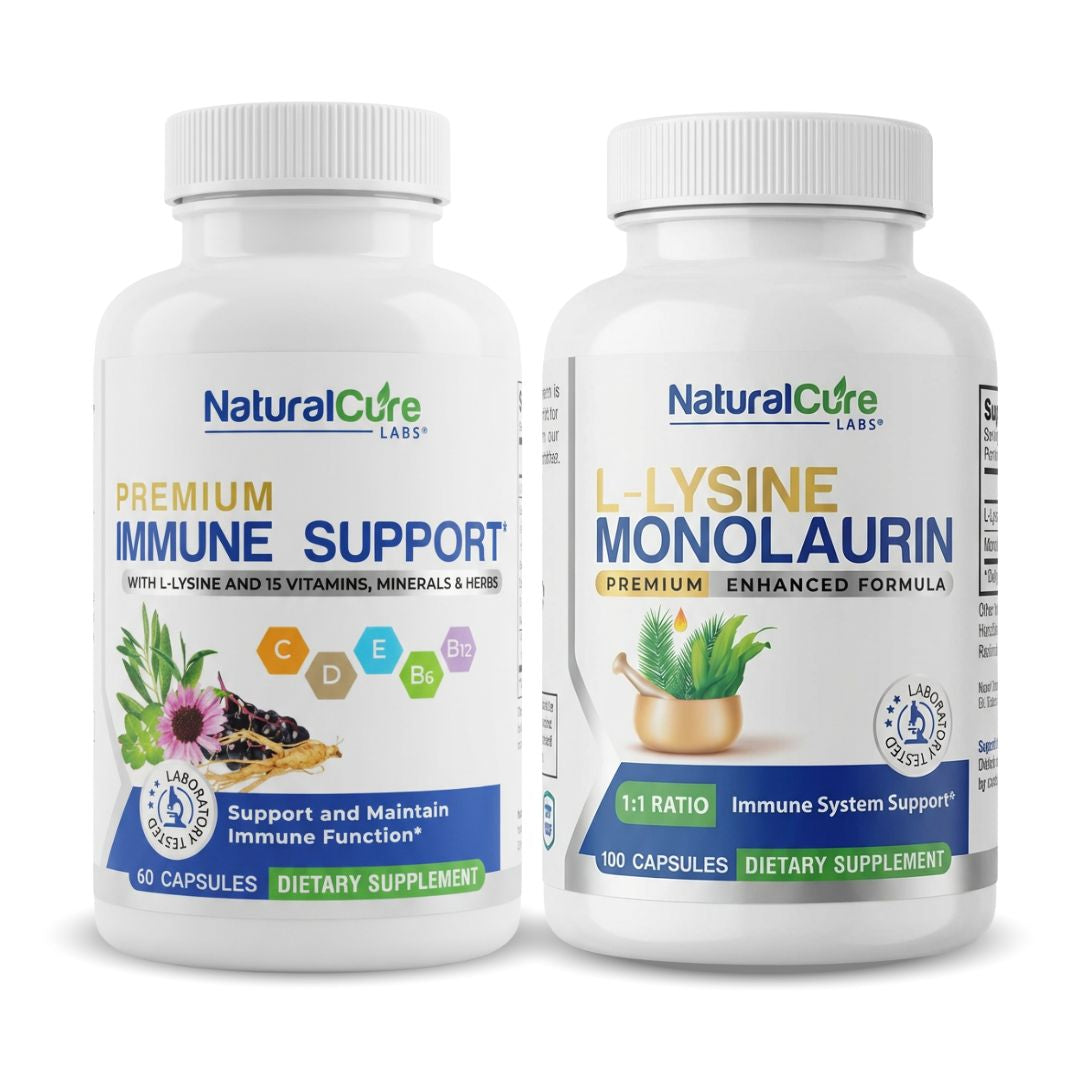 L-Lysine with Monolaurin & Premium Immune Support