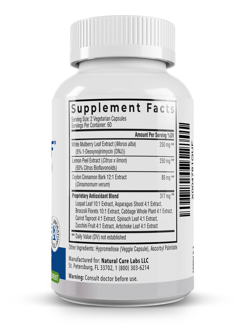 Level Off Glucose Support  Supplements Facts