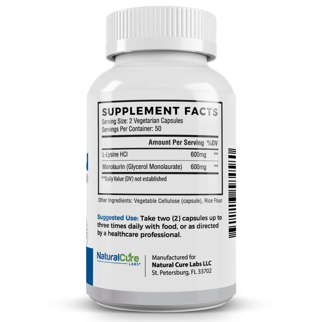 L-Lysine with Monolaurin 600mg