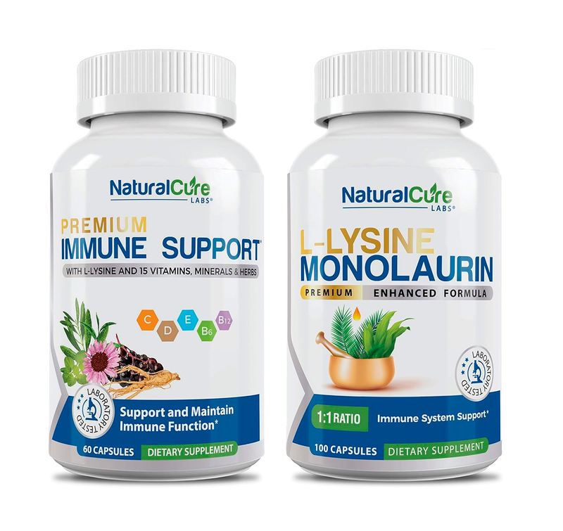 L-Lysine with Monolaurin & Premium Immune Support