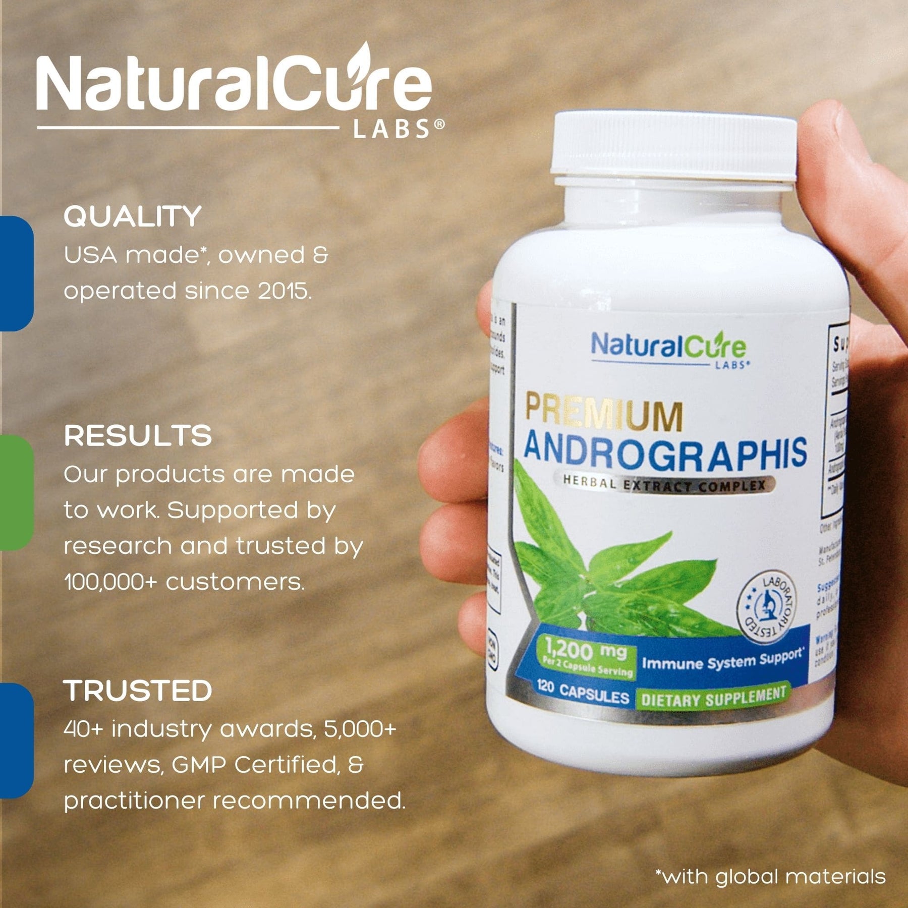 Natural Cure Premium Andrographis Immune Supplements