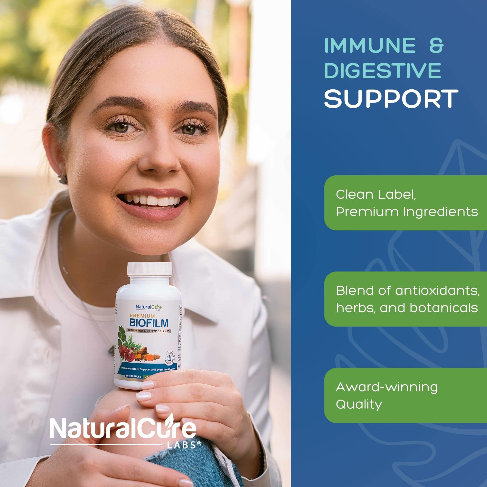 NaturalCure Premium Biofilm for 
Immune System With Premium Ingredients and etc.