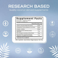 Natural Cure Monolaurin, Premium Biofilm Supplements Facts.