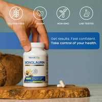 Natural Cure Monolaurin health support capsule.
