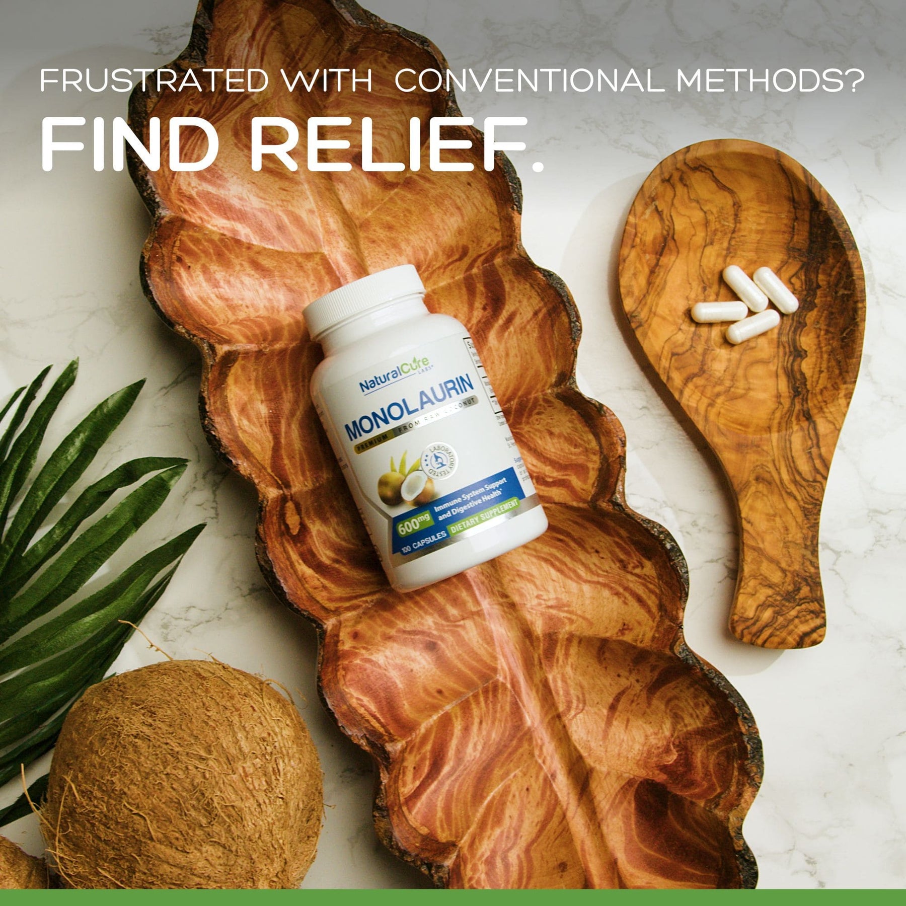 NaturalCure Premium Monolaurin Supplement For Immune Support.