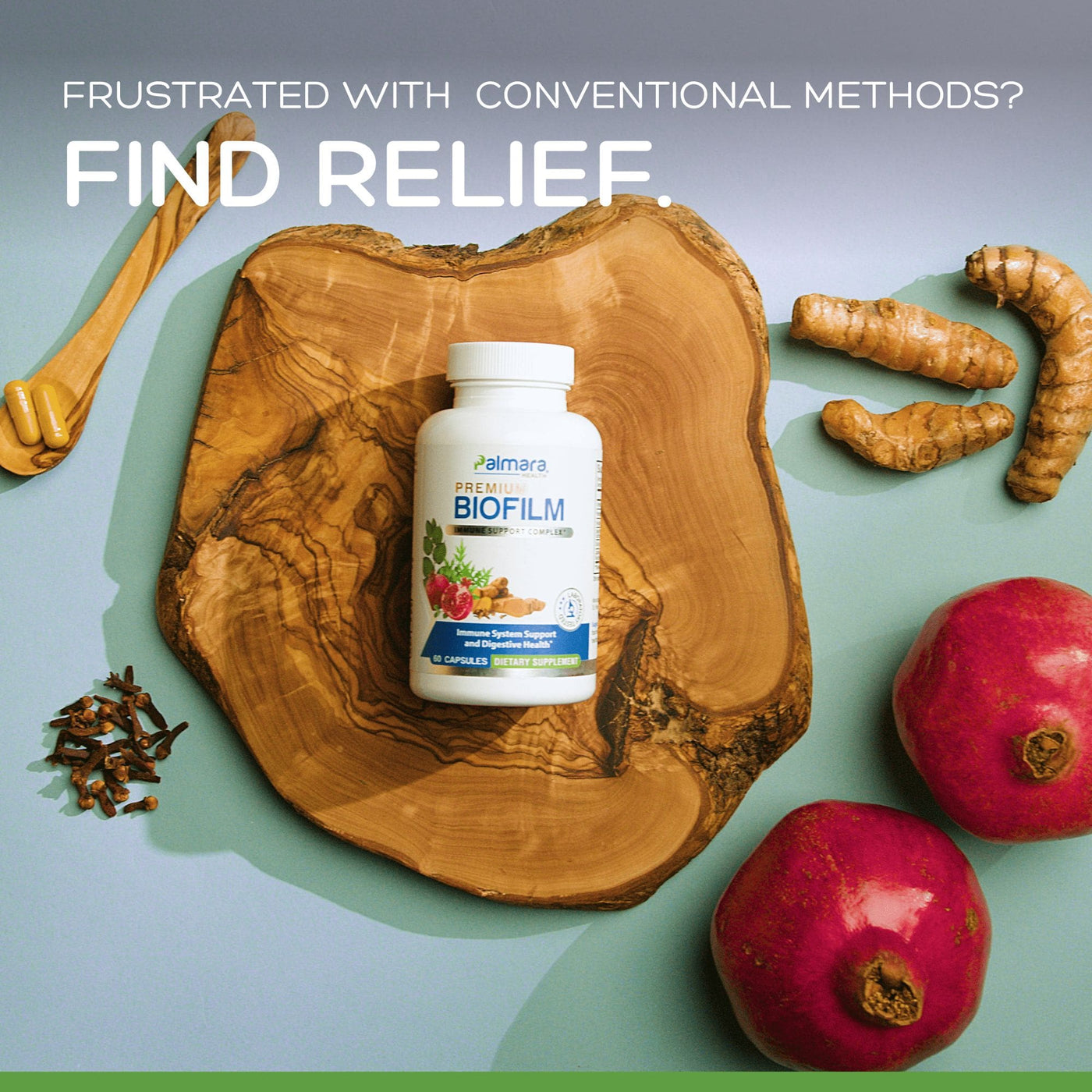Palmara Health Premium Biofilm Supplement Support Digestive Health.