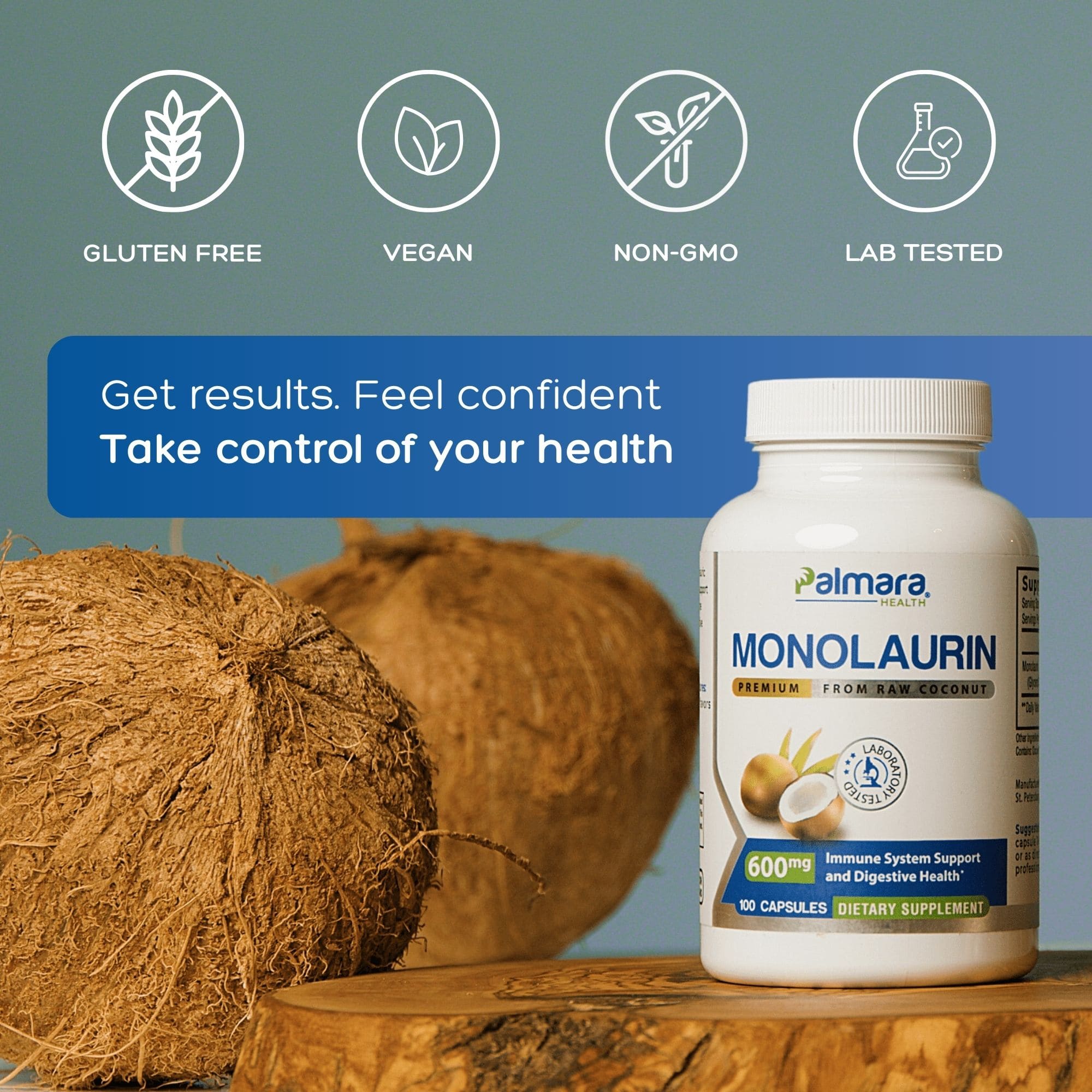 Premium Monolaurin 600mg  | Palmara Health