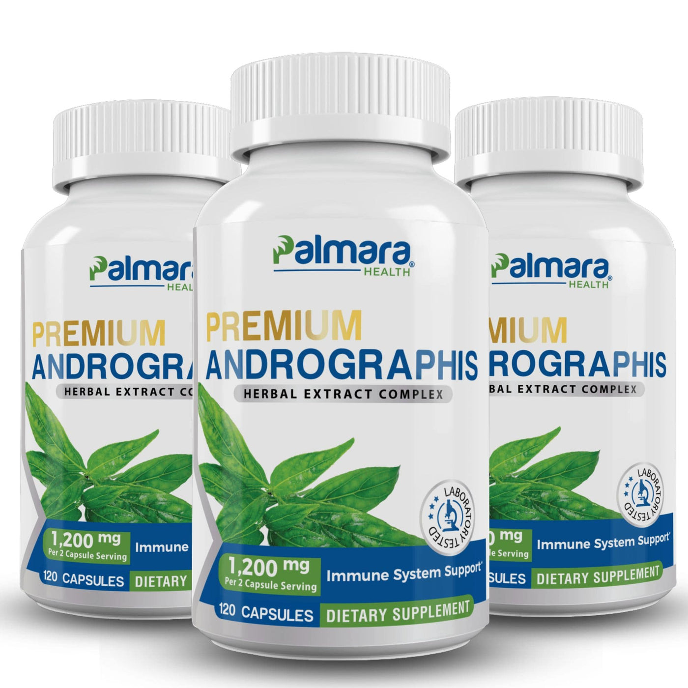 Palmara Health Premium Andrographis Supplement Pack of 3.