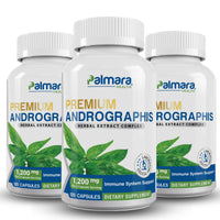 Palmara Health Premium Andrographis Supplement Pack of 3.
