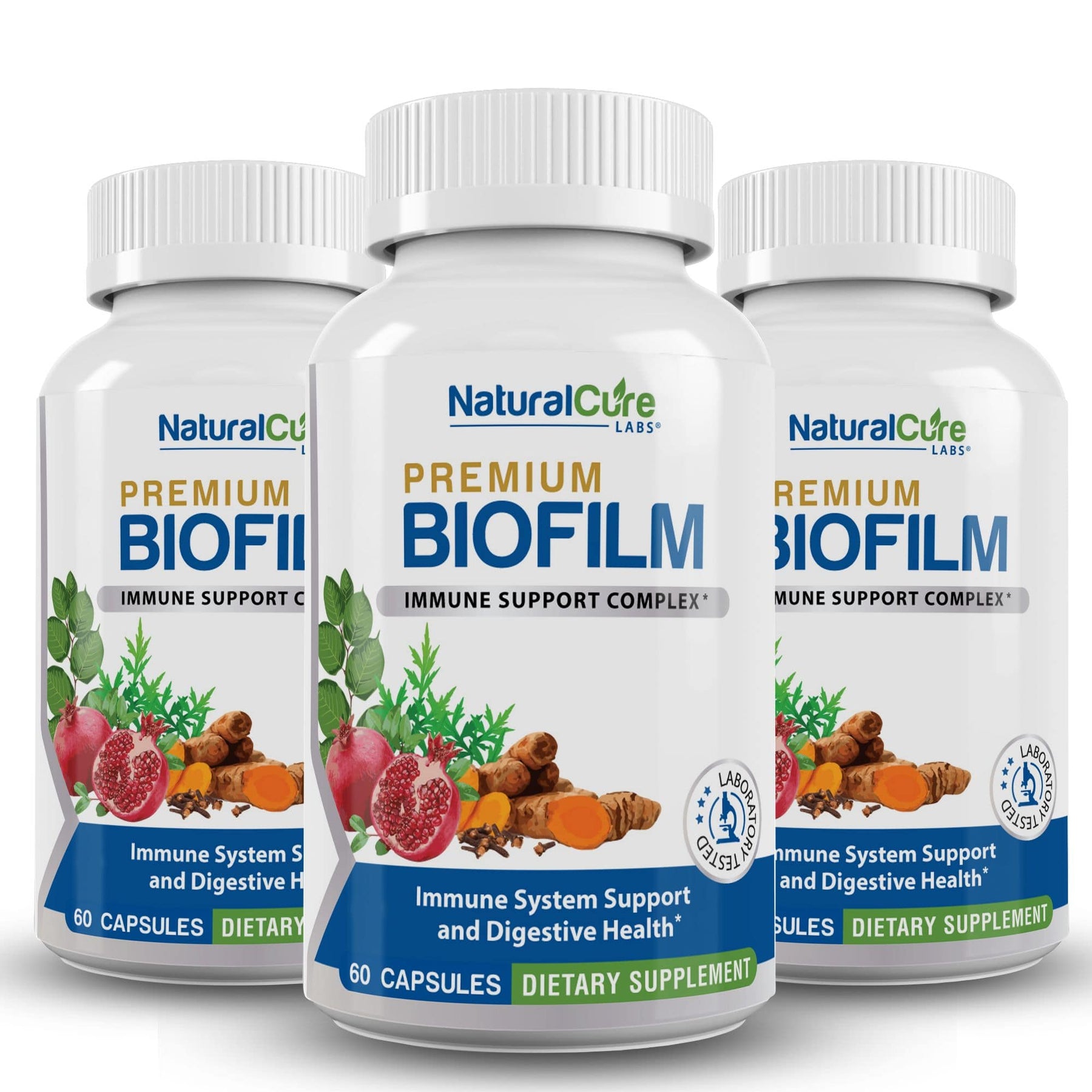 Natural Cure Labs Premium Biofilm for Immune Support Pack of 3.