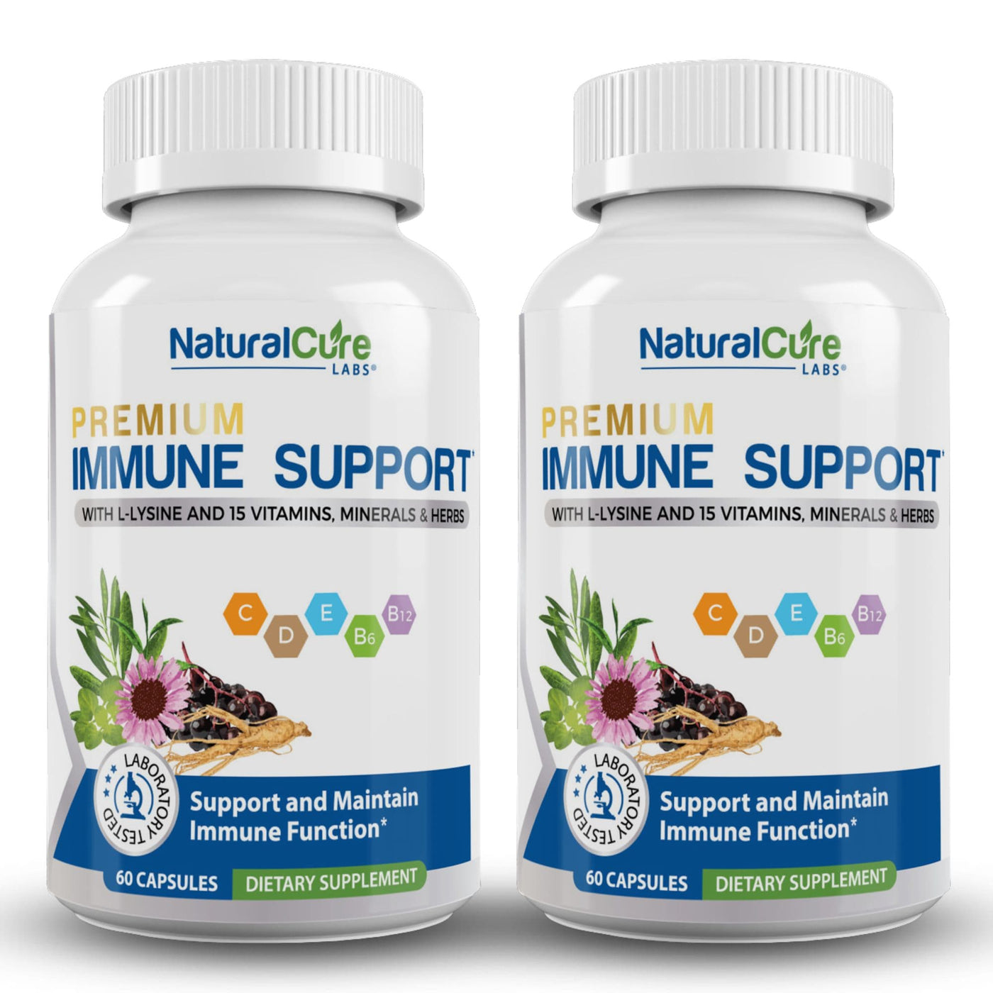 NaturalCure Premium Immune Support Supplement Pack of 2.