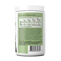 VitaTail Feeding directions and ingredients label for VitaTails dog soft chews.