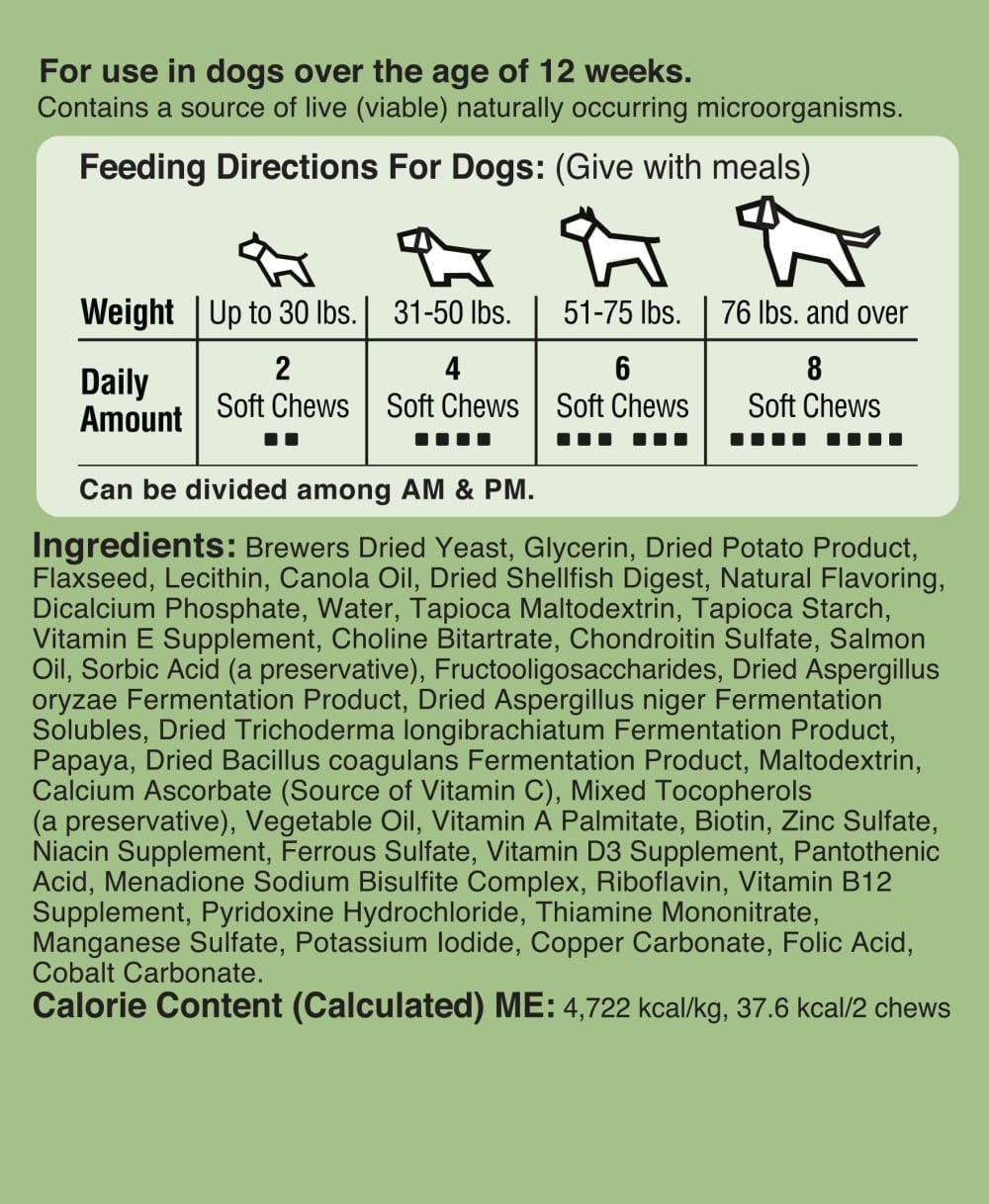 VitaTails Supplement Feeding Direction.
