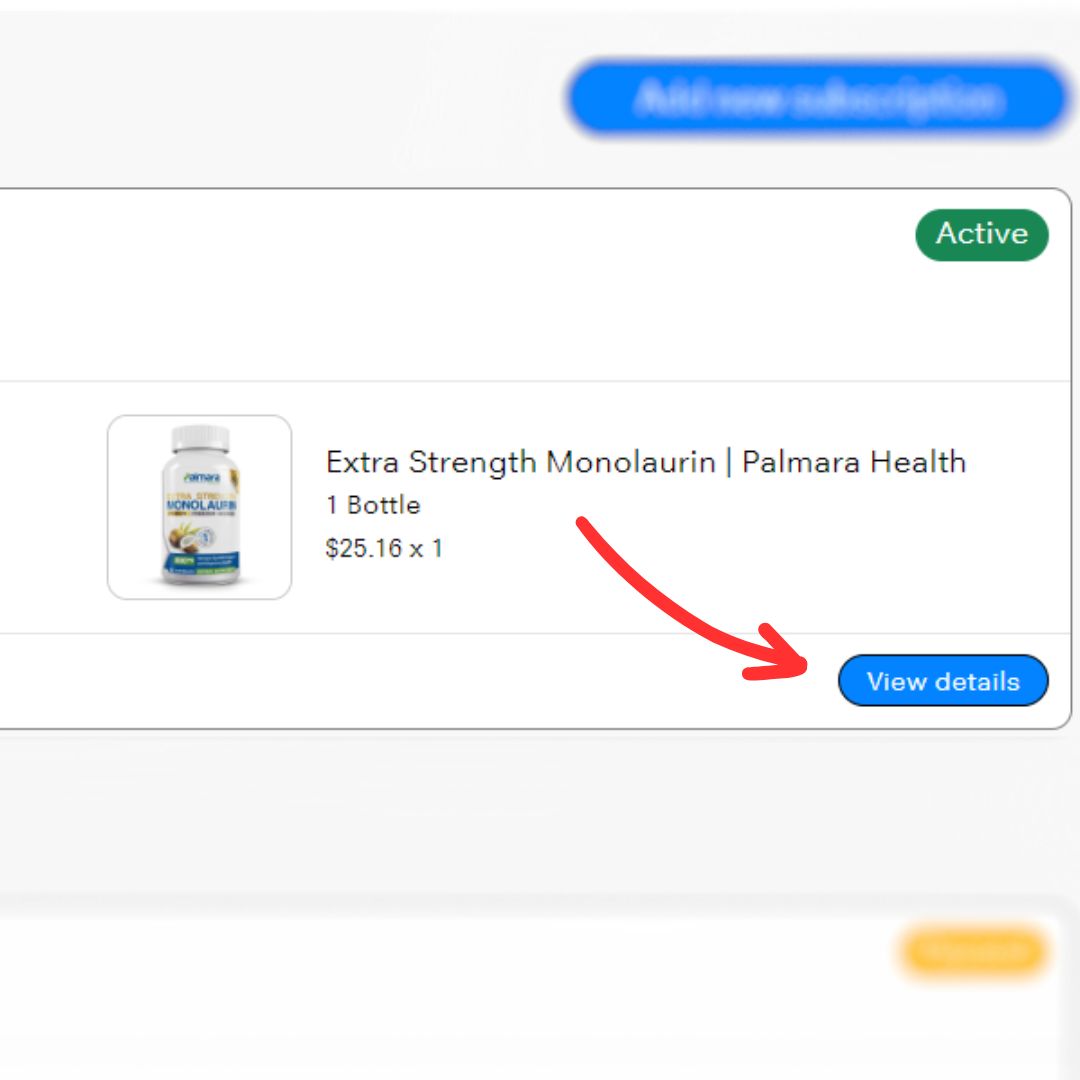 Active subscription card